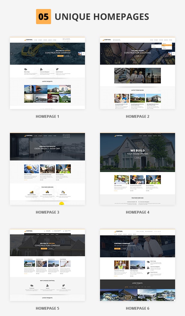 Continal - Construction Business HTML5 Template 2